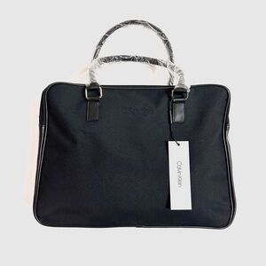 CALVIN KLEIN Travel/Weekender Nylon Leather Tote Bag (NEW)